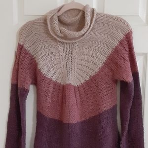 Large neutral color sweater